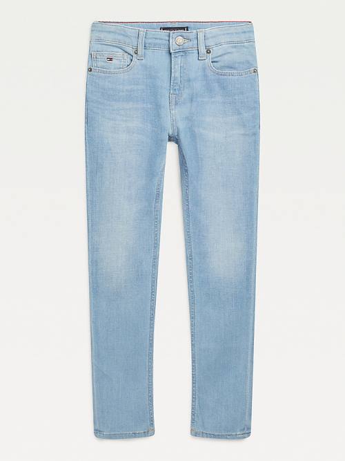 Tommy Hilfiger Simon Skinny Faded Jean Pantolon Erkek Çocuk Denim | TH380GIV