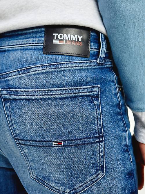 Tommy Hilfiger Simon Skinny Fit Faded Jean Pantolon Erkek Denim | TH873IMX