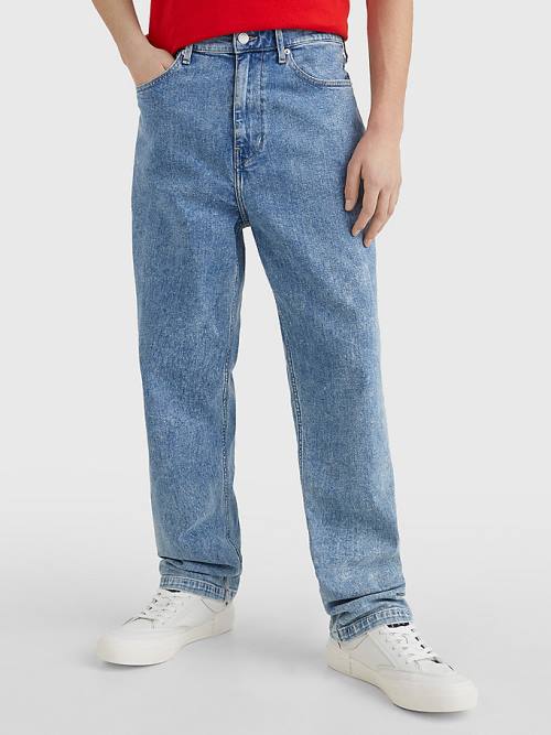 Tommy Hilfiger Skater Relaxed Faded Jean Pantolon Erkek Denim | TH530KVP