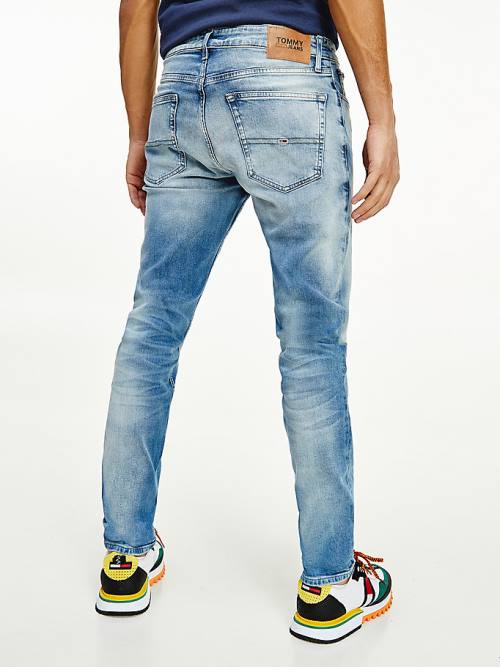 Tommy Hilfiger Slim Fit Tapered Faded Jean Pantolon Erkek Denim | TH948CSH