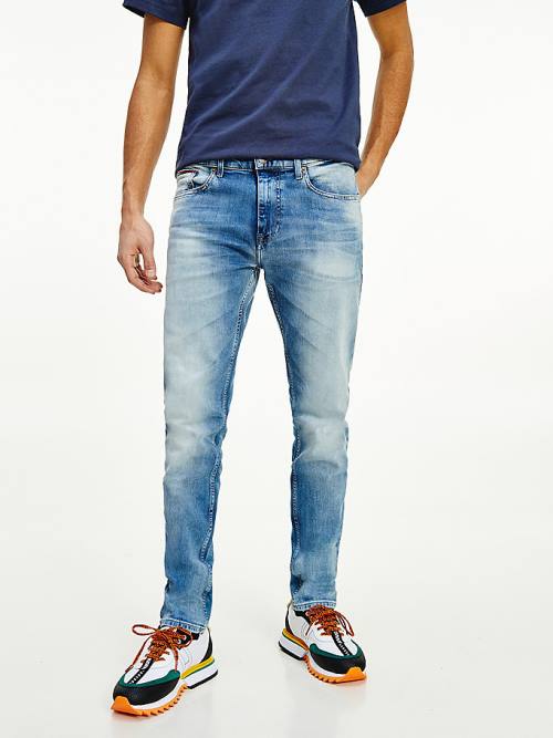 Tommy Hilfiger Slim Fit Tapered Faded Jean Pantolon Erkek Denim | TH948CSH