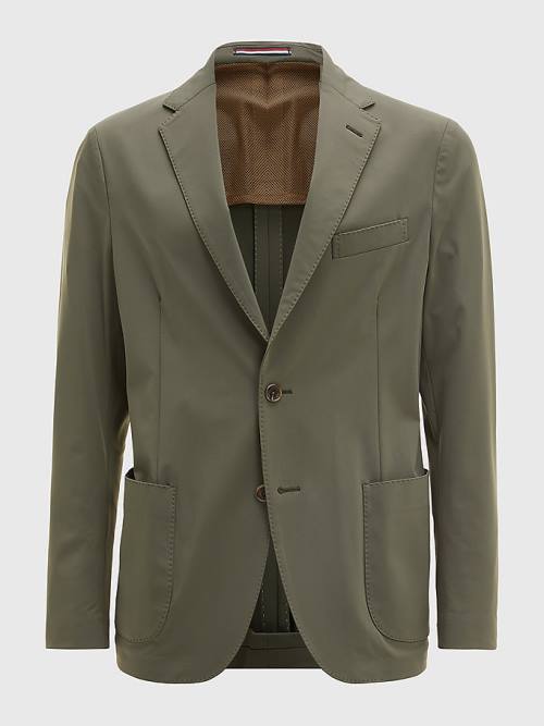 Tommy Hilfiger Slim Fit Unconstructed Blazer Erkek Yeşil | TH176PRZ