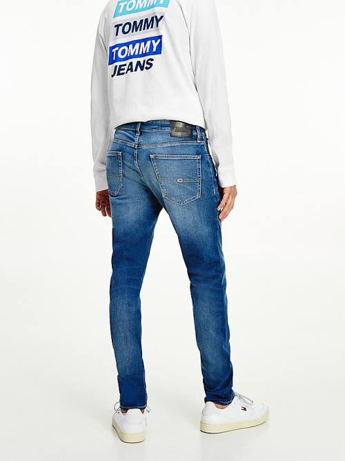 Tommy Hilfiger Slim Tapered Fit Faded Jean Pantolon Erkek Denim | TH326MOI