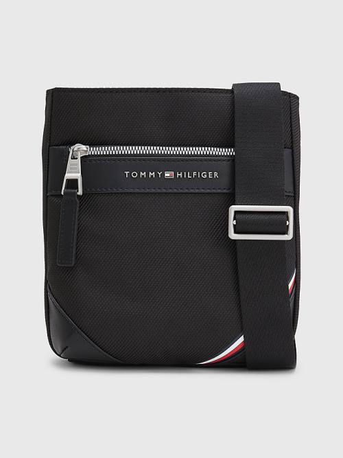 Tommy Hilfiger Small Crossover Çanta Erkek Siyah | TH809VUR