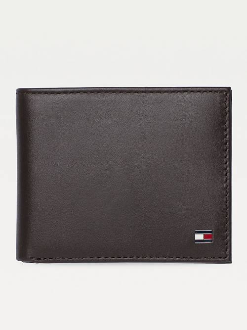 Tommy Hilfiger Small Embossed Bifold Cüzdan Erkek Kahverengi | TH190VDQ