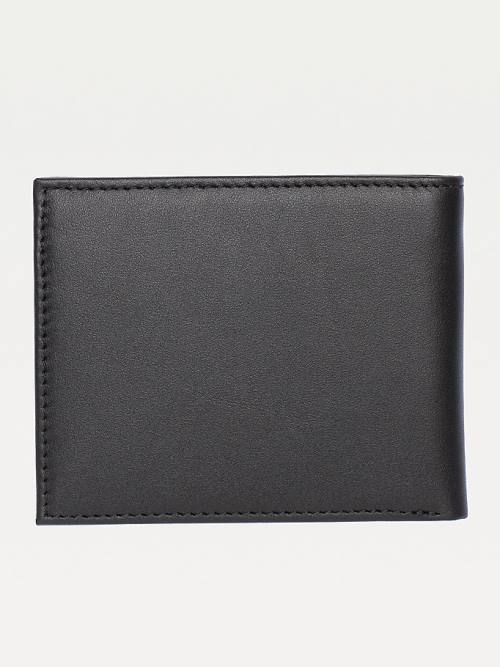 Tommy Hilfiger Small Embossed Bifold Cüzdan Erkek Siyah | TH408TYR