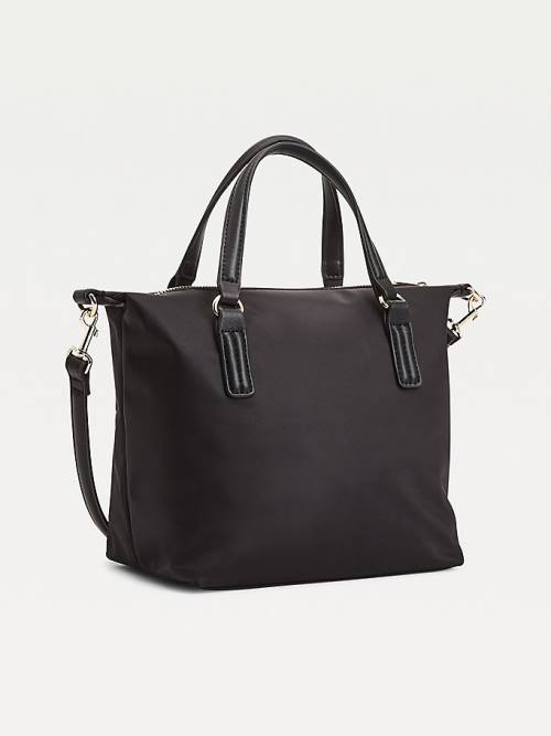 Tommy Hilfiger Small Recycled Tote Çanta Kadın Siyah | TH146BHR