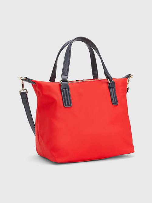 Tommy Hilfiger Small Signature Tote Çanta Kadın Kırmızı | TH456MYX