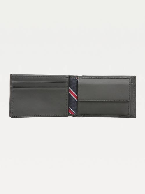 Tommy Hilfiger Small Sleek Deri Cüzdan Erkek Siyah | TH576GMD