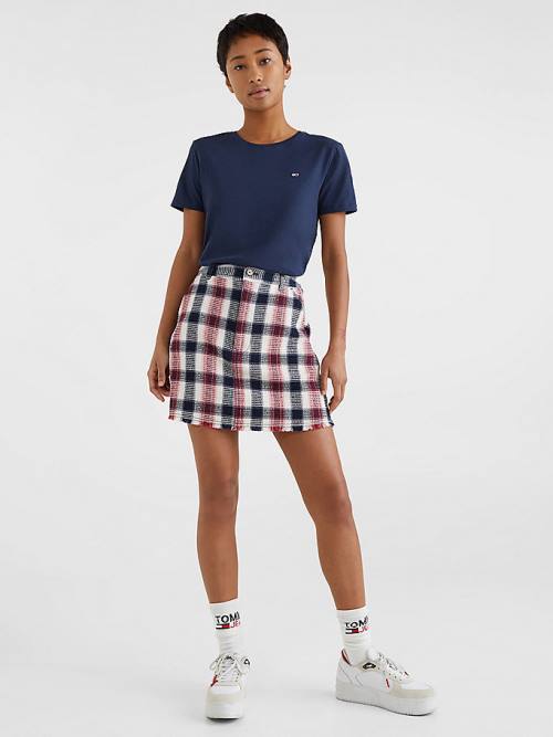 Tommy Hilfiger Soft Jersey Tişört Kadın Mavi | TH375VKH