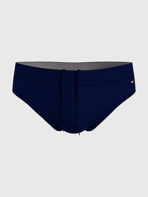 Tommy Hilfiger Solid Colour Briefs Mayo Erkek Mavi | TH687ACZ