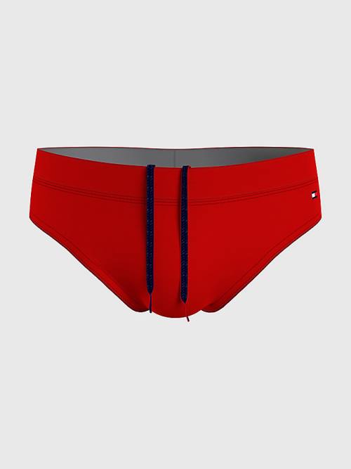 Tommy Hilfiger Solid Colour Briefs Mayo Erkek Kırmızı | TH859IYO