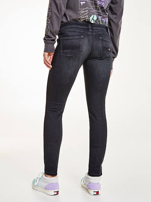 Tommy Hilfiger Sophie Low Rise Skinny Black Jean Pantolon Kadın Denim | TH761JXV