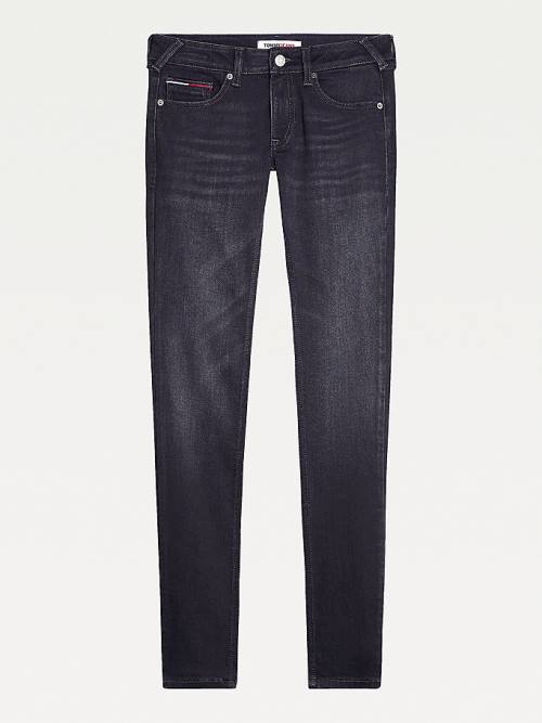 Tommy Hilfiger Sophie Low Rise Skinny Black Jean Pantolon Kadın Denim | TH761JXV