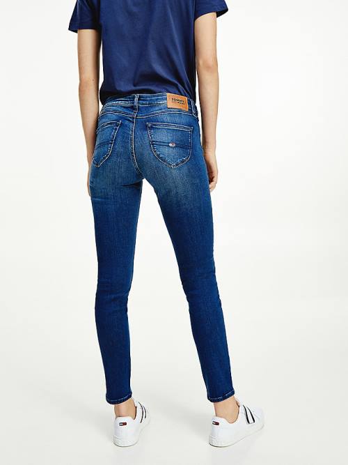 Tommy Hilfiger Sophie Low Rise Skinny Faded Jean Pantolon Kadın Denim | TH089GDU