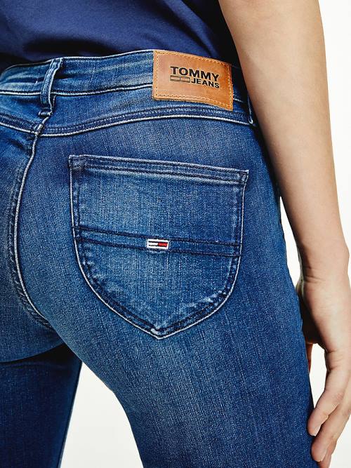 Tommy Hilfiger Sophie Low Rise Skinny Faded Jean Pantolon Kadın Denim | TH089GDU