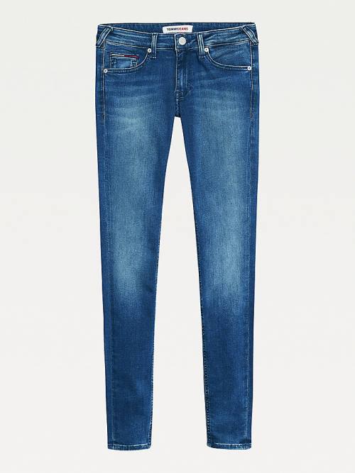 Tommy Hilfiger Sophie Low Rise Skinny Faded Jean Pantolon Kadın Denim | TH089GDU