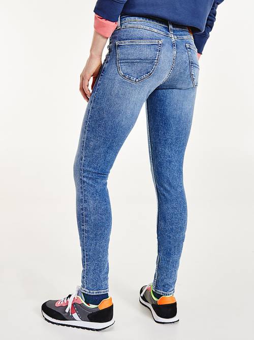 Tommy Hilfiger Sophie Low Rise Skinny Faded Jean Pantolon Kadın Denim | TH470NSD