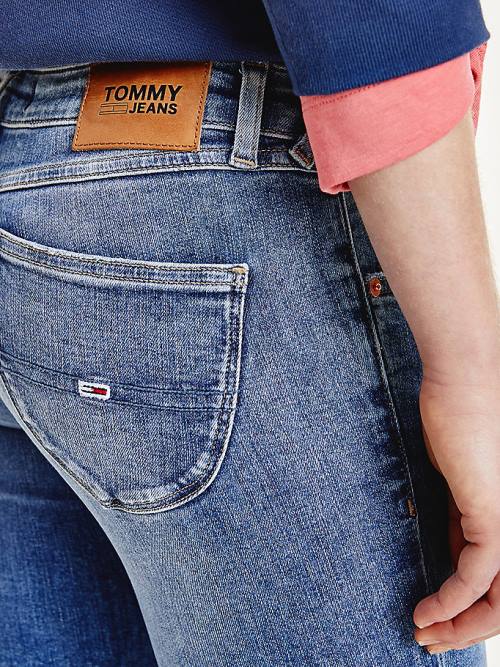 Tommy Hilfiger Sophie Low Rise Skinny Faded Jean Pantolon Kadın Denim | TH470NSD