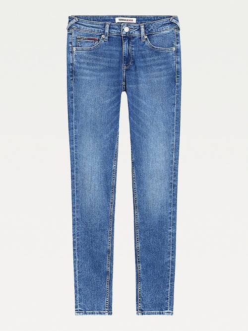 Tommy Hilfiger Sophie Low Rise Skinny Faded Jean Pantolon Kadın Denim | TH470NSD