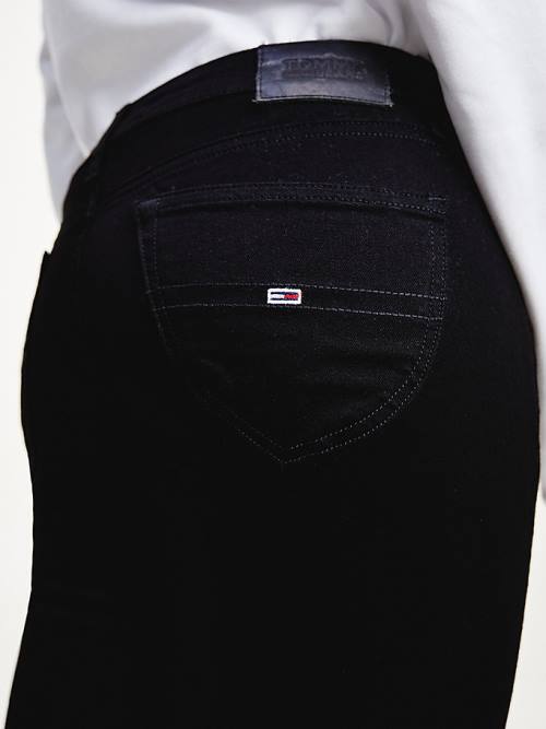 Tommy Hilfiger Sophie Low Rise Skinny Fit Black Jean Pantolon Kadın Denim | TH831FWT