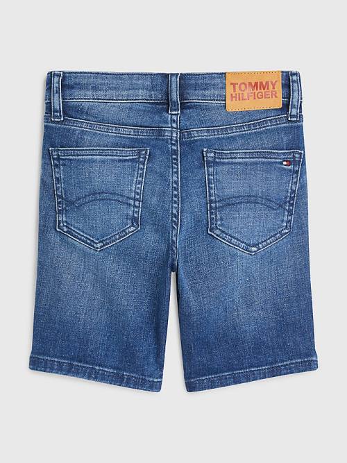 Tommy Hilfiger Spencer Faded Denim Shorts Pantolon Erkek Çocuk Denim | TH234OPG