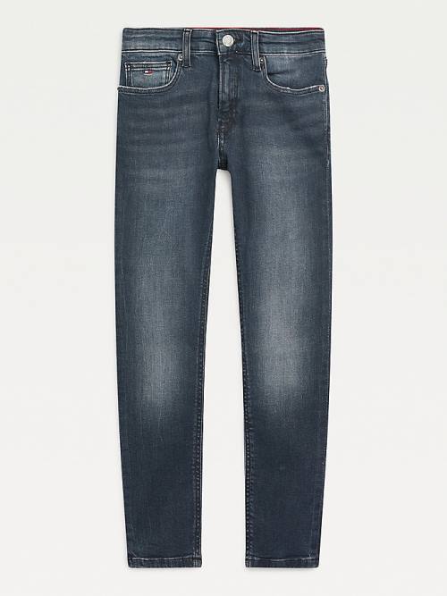 Tommy Hilfiger Spencer Skinny Faded Jean Pantolon Erkek Çocuk Denim | TH946BWY