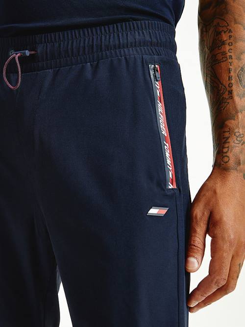 Tommy Hilfiger Spor Antrenman Joggers Pantolon Erkek Mavi | TH305ZON