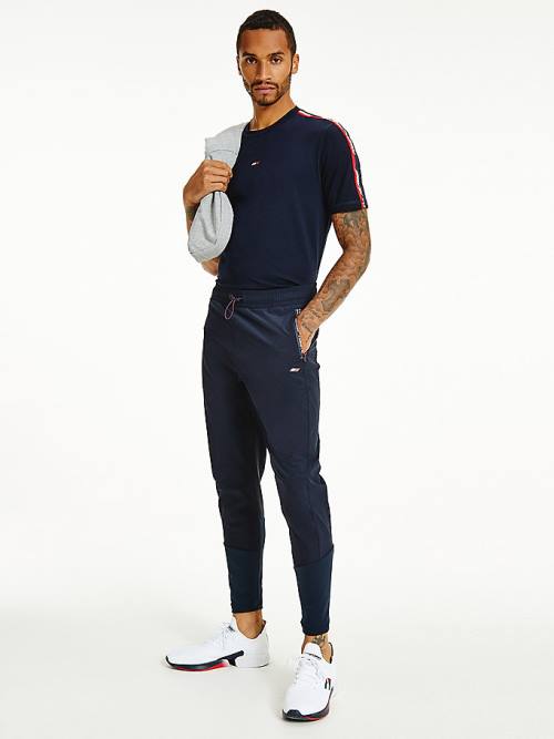 Tommy Hilfiger Spor Antrenman Joggers Pantolon Erkek Mavi | TH305ZON