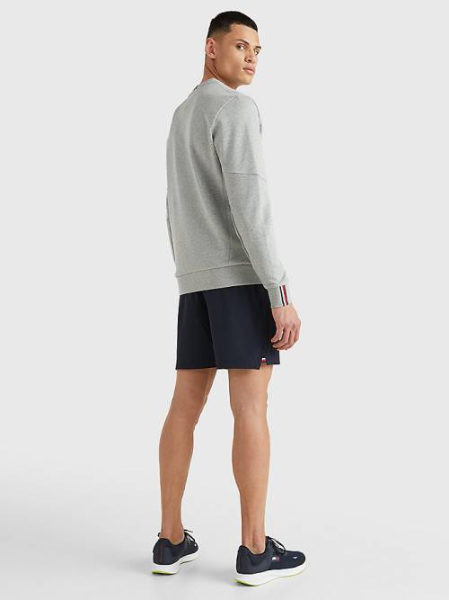 Tommy Hilfiger Spor Essential Organic Pamuklu Sweatshirt Erkek Gri | TH107WTA