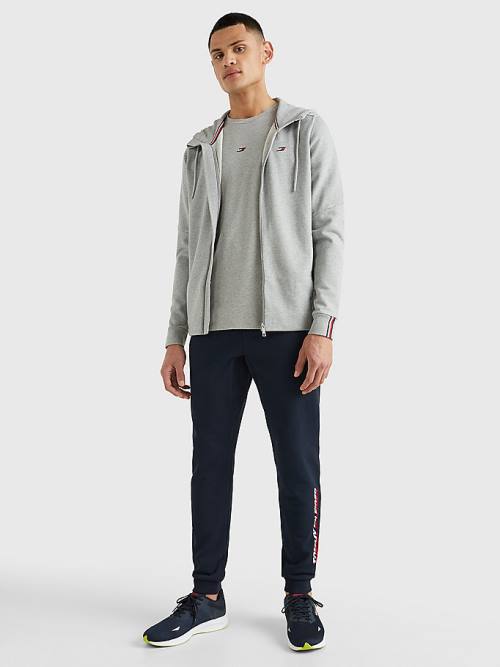 Tommy Hilfiger Spor Essential Organic Pamuklu Logo Sweatshirt Erkek Gri | TH175AJE