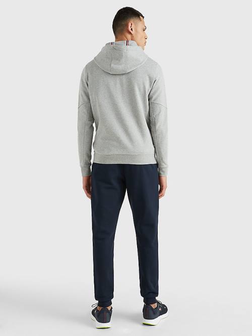 Tommy Hilfiger Spor Essential Organic Pamuklu Logo Sweatshirt Erkek Gri | TH175AJE