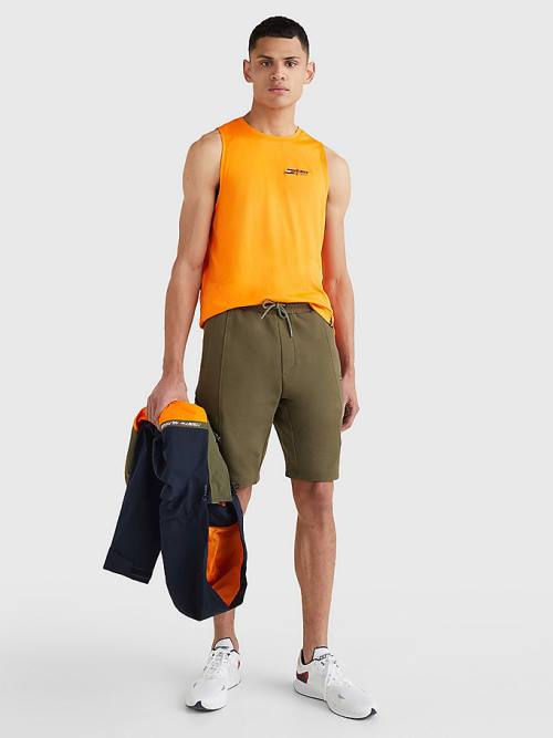 Tommy Hilfiger Spor Essential Performance Antrenman Tank Top Tişört Erkek Turuncu | TH148TIG