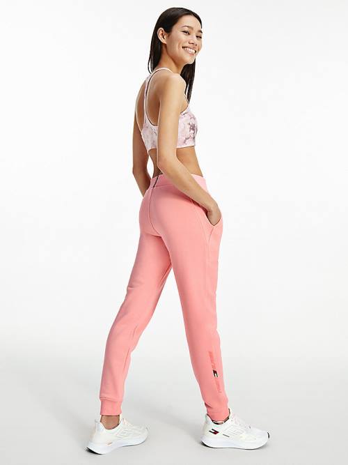 Tommy Hilfiger Spor Organic Pamuklu Joggers Pantolon Kadın Pembe | TH740YAG