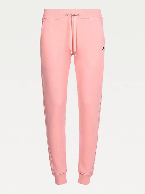 Tommy Hilfiger Spor Organic Pamuklu Joggers Pantolon Kadın Pembe | TH740YAG