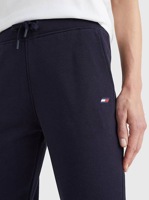 Tommy Hilfiger Spor Organic Pamuklu Regular Fit Joggers Pantolon Kadın Mavi | TH124MWL