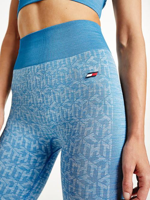 Tommy Hilfiger Spor Performance Full Length Seamless Tayt Kadın Mavi | TH301DRQ