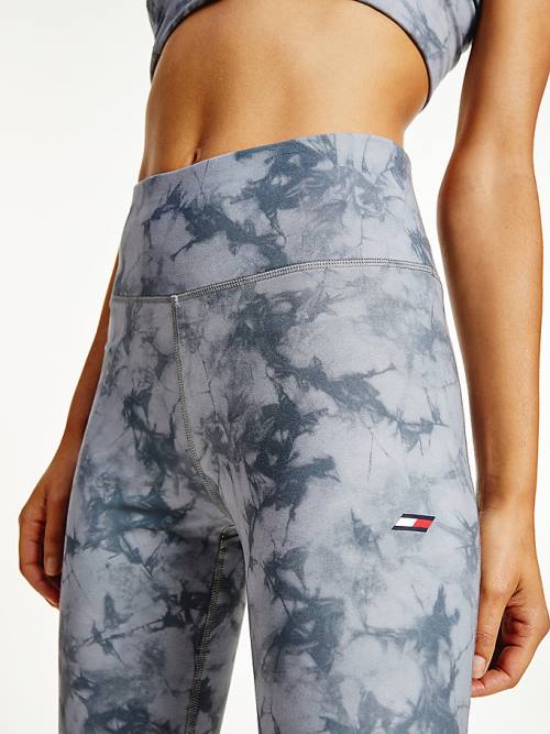 Tommy Hilfiger Spor Print Full Length Tayt Kadın Gri | TH231XMC