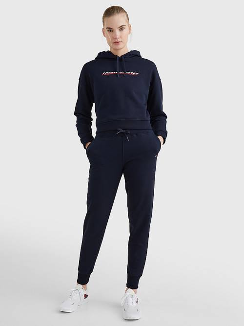 Tommy Hilfiger Spor Relaxed Fit Drawstring Joggers Pantolon Kadın Mavi | TH715QZC