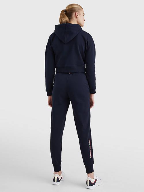 Tommy Hilfiger Spor Relaxed Fit Drawstring Joggers Pantolon Kadın Mavi | TH715QZC