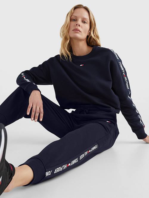 Tommy Hilfiger Spor TH Cool Relaxed Fit Joggers Pantolon Kadın Mavi | TH419GTP