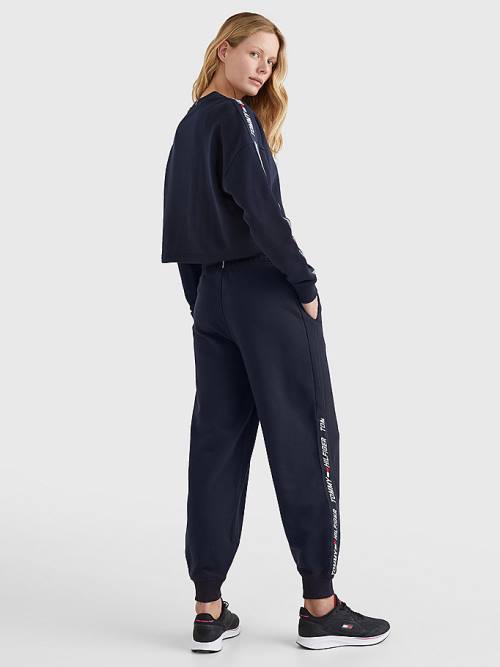 Tommy Hilfiger Spor TH Cool Relaxed Fit Joggers Pantolon Kadın Mavi | TH419GTP