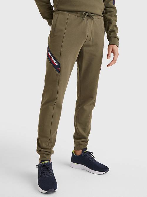 Tommy Hilfiger Spor TH Cool Tape Joggers Pantolon Erkek Haki | TH451AJD