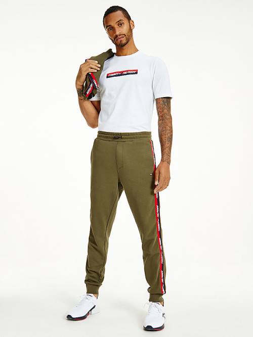 Tommy Hilfiger Spor Tape Joggers Pantolon Erkek Haki | TH839HYC