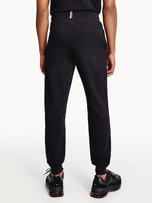 Tommy Hilfiger Spor Terry Joggers Pantolon Erkek Siyah | TH043FUI