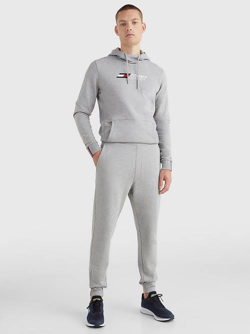 Tommy Hilfiger Spor Terry Joggers Pantolon Erkek Gri | TH348TDJ