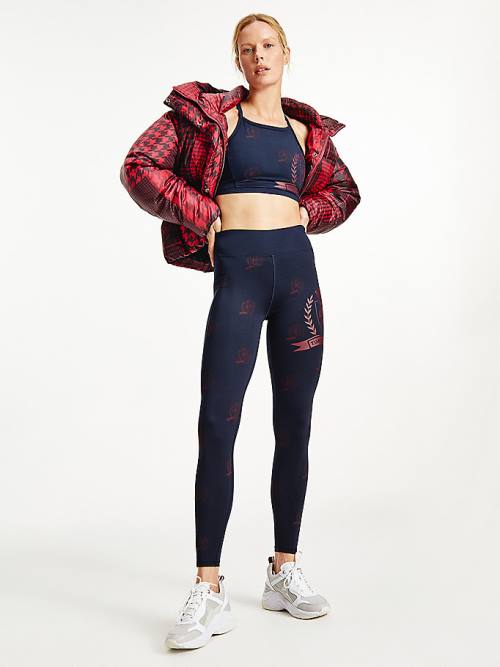 Tommy Hilfiger Spor Tommy Icons Full Length Tayt Kadın Mavi | TH409RDL