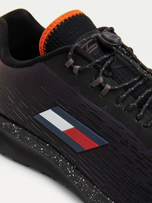 Tommy Hilfiger Spor Yürüyüş Spor Ayakkabı Erkek Siyah | TH358OPJ