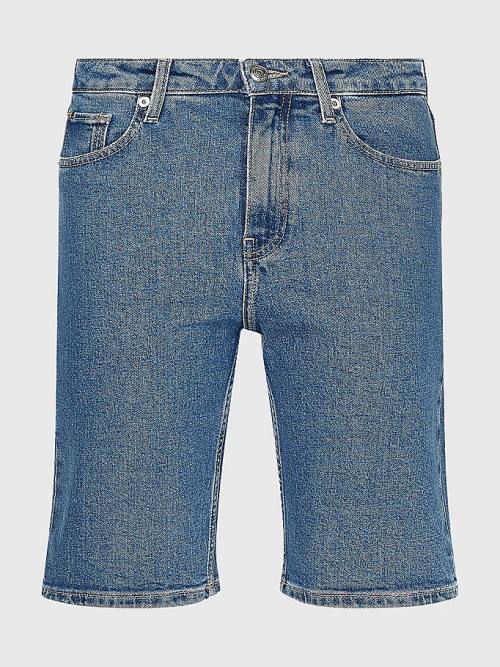 Tommy Hilfiger Straight Denim Şort Kadın Denim | TH098UFN