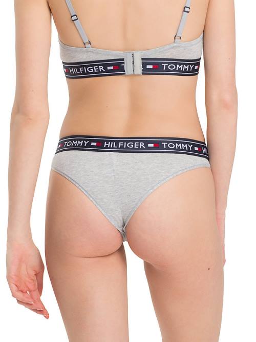 Tommy Hilfiger Stretch Pamuklu Brazilian Briefs İç Giyim Kadın Gri | TH791AQX